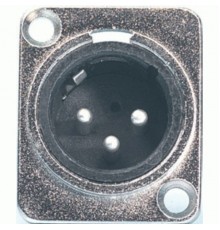 PROEL XLR3MDL - разъем XLR 3Р, папа, панельный, корпус металл