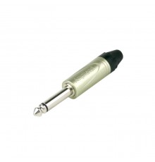AMPHENOL QM2P - джек моно, кабельный, 6.3 мм, цвет никель, колпачок из термопластика
