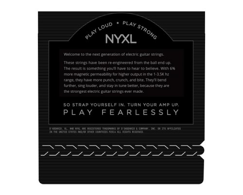 D'ADDARIO NYXL1052 - струны для электрогитары, никель, 10-52