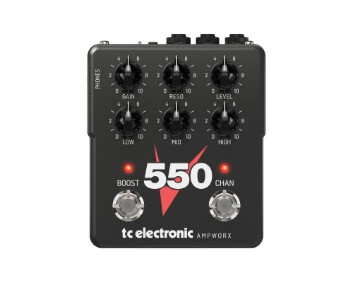 TC ELECTRONIC V550 PREAMP - двухканальный гитарный преамп/предусилитель на основе 5150, педаль