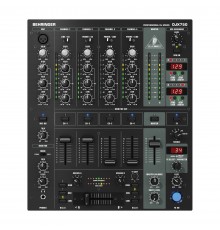 BEHRINGER DJX750 - микшер для DJ, 5 вход. канала (4 стерео, плюс микрофонный),эквалайзер