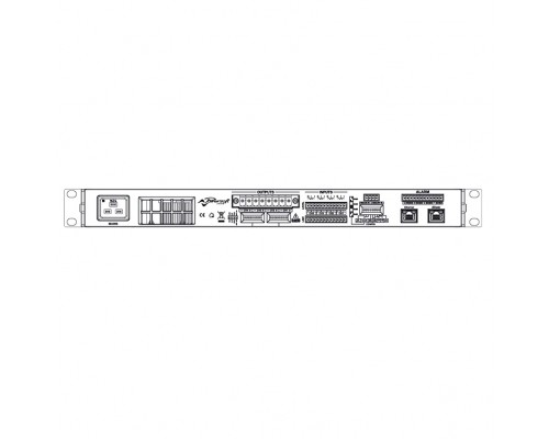 POWERSOFT Duecanali 4804 DSP+DANTE - двухканальный усилитель, DSP/DANTE, 2х3000 Вт/ 2 Ом, 2х2400 Вт/