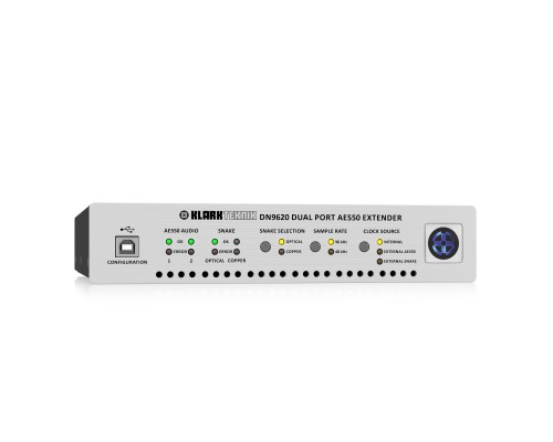 KLARK TEKNIK DN9620 - двунаправленный конвертор 2 x AES50 / HyperMAC, Multi-mode dual fibre - 500 ме