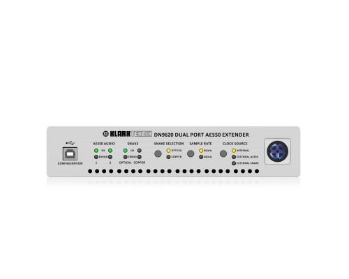 KLARK TEKNIK DN9620 - двунаправленный конвертор 2 x AES50 / HyperMAC, Multi-mode dual fibre - 500 ме