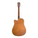 BEAUMONT DG80CE NA - электроакустическая гитара с вырезом, корпус липа, цвет натуральный, матовый