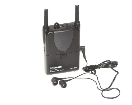 INVOTONE UR5D - радиосистема мониторинга (наушник и приёмникUHF800-813МГц,64 кан.) для раб. с IEM168