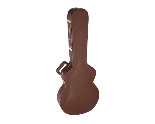 GATOR GW-335-BROWN - деревянный кейс для полуакустич. гитары 335-style, цвет коричнев.