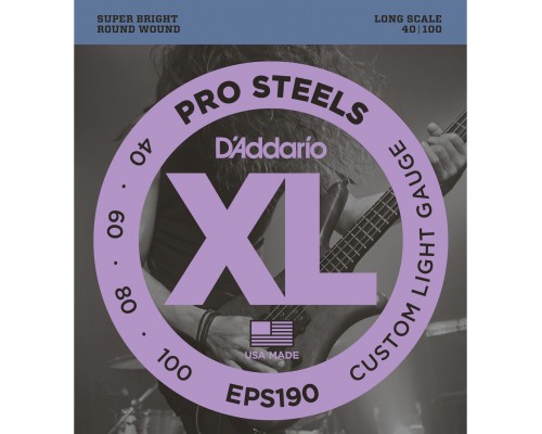 D'ADDARIO EPS190 - струны для БАС-гитары, Long, 40-100