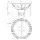 EIGHTEEN SOUND 15NTLW3500/8 - 15' динамик НЧ, неодим, 8 Ом, 900 Вт AES, 98dB, 40...4000 Гц