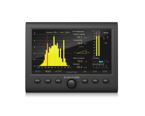 TC ELECTRONIC CLARITY M STEREO - стерео измеритель громкости и пиков c 7' ЖК-дисплеем и USB