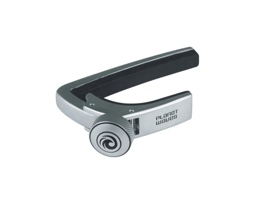 PLANET WAVES PW-CP-02S - каподастр для акустических, электро- и 12-струнных гитар, винтовой, хром
