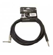 INVOTONE ACI1206 BK - инструм. кабель,6,3 джек моно <-> 6,3 джек моно угловой, длина 6 м (черный)