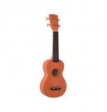 WIKI UK10S/OR - гитара укулеле сопрано, клен, цвет оранжевый матовый, чехол в комплекте