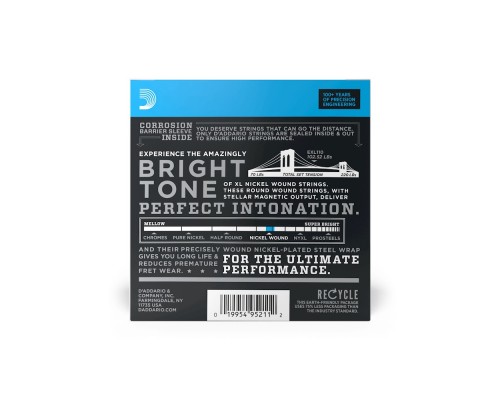 D'ADDARIO EXL110-10P - бокс из 10 комплектов струн EXL110