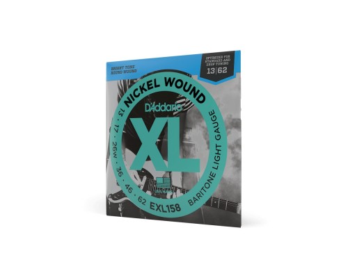 D'ADDARIO EXL158 - струны для электрогитары-баритон, 13-62, никель