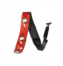 PERRI'S P25BB-1122 BETTY BOOP - кожаный ремень (2,5') для гитары. (BETTY BOOP)