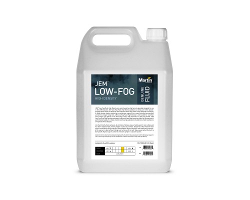 MARTIN JEM Low-Fog, High Density 5L - жидкость высокой плотности для генераторов дыма, 5л