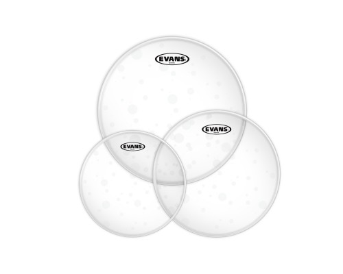 EVANS ETP-HYDGL-F - набор пластиков 10',12',14' Hydraulic Glass,двойные, прозрач.с напылением