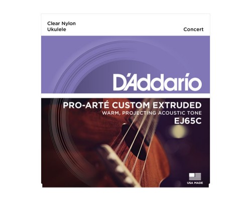 D'ADDARIO EJ65C - струны для укулеле, чистый нейлон