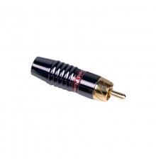 INVOTONE RCA500M RD - тюльпан кабельный, RCA, 'золото', корпус металл, цвет красный