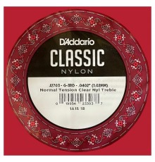 D'ADDARIO J2703 - струна 3-я для классической гитары без обмотки