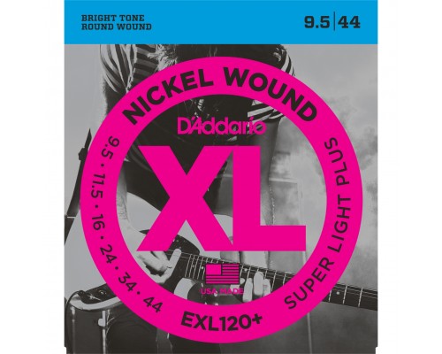 D'ADDARIO EXL120+ - струны для электрогитары, Light Plus, никель, 095-44