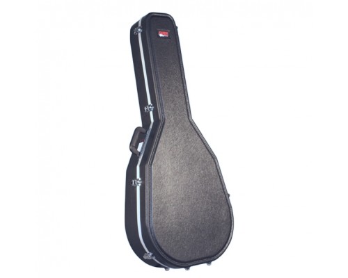 GATOR GC-JUMBO - пластиковый кейс для гитар типа JUMBO, делюкс, черный, вес 5.53 кг