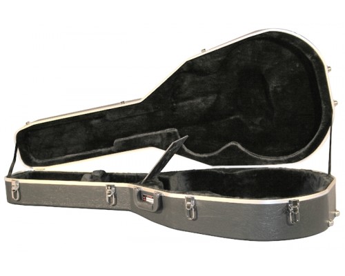 GATOR GC-JUMBO - пластиковый кейс для гитар типа JUMBO, делюкс, черный, вес 5.53 кг