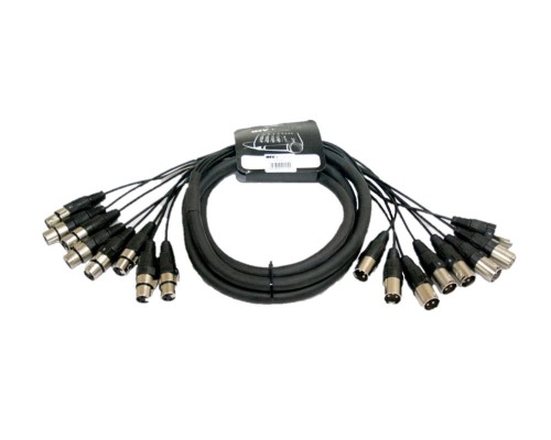 INVOTONE SNX83 - аудио мультикорная система веерный хвост, 8 XLR MALE*8 XLR FEMALE, длина 3 метра