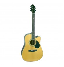 GREG BENNETT GD100SC N - акустическая гитара с вырезом, дредноут, цвет натуральный