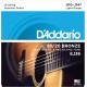 D'ADDARIO EJ36 - струны для 12-струнной гитары, бронза 80/20, Light 10-47