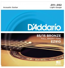 D'ADDARIO EZ910 - струны для акустической гитары, бронза 85/15, Light 11-52