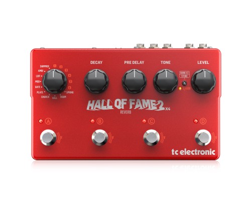 TC ELECTRONIC HALL OF FAME 2 X4 REVERB - гитарная педаль эффекта ревербератор