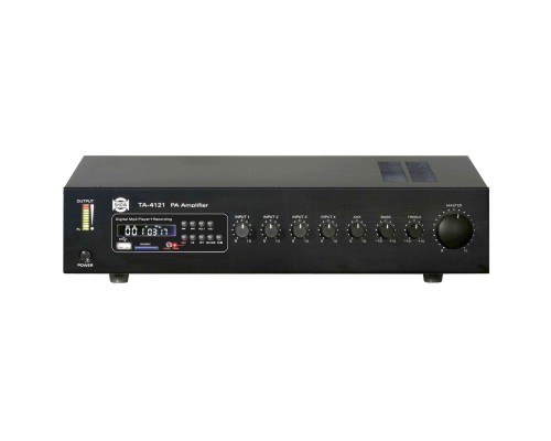 SHOW TA-4121 - трансляц. система 120 Вт, 70/100 В, 4Line/mic+2AUX, MP3 плеер пишущий