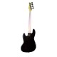 REDHILL JB400 BK - бас-гитара 4-стр., J+J, 864 мм, корпус ясень, гриф клен, цвет черный