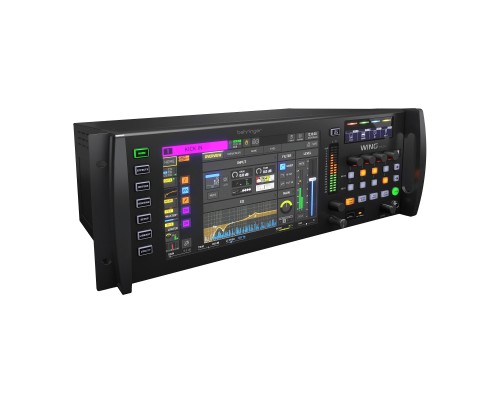 BEHRINGER WING RACK - цифровой микшер, рековый 48 каналов, 8FX, 16MIX, 8MATRIX, 4MAIN, 3хAES50, USB