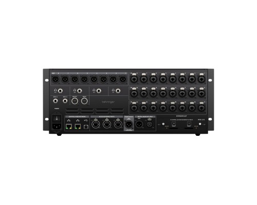 BEHRINGER WING RACK - цифровой микшер, рековый 48 каналов, 8FX, 16MIX, 8MATRIX, 4MAIN, 3хAES50, USB
