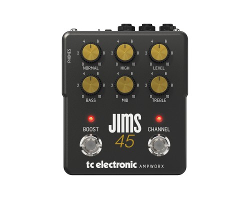 TC ELECTRONIC JIMS 45 PREAMP - двухканальный гитарный преамп/предусилитель, винтажная серия