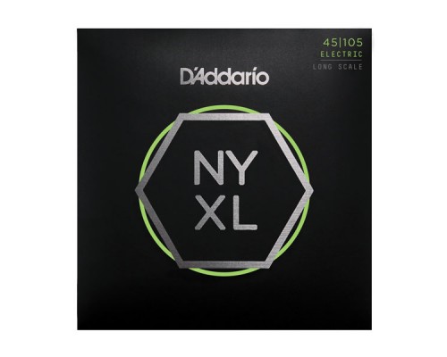 D'ADDARIO NYXL45105 - струны для БАС-гитары,Long Scale, L Top/Med Bottom, 45-105