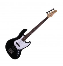 REDHILL JB200 BK - бас-гитара 4-стр., J+J, 864 мм, корпус тополь, гриф клен, цвет черный
