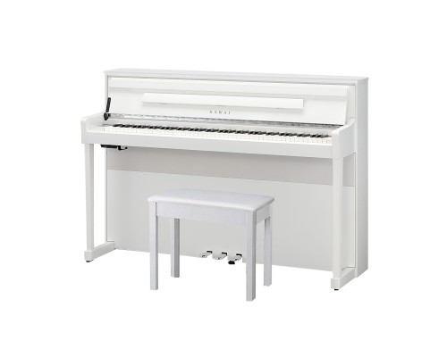 KAWAI CA901 W - цифровое пианино, 88 клавиш, банкетка, механика Grand Feel III, цвет белый матовый