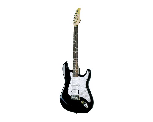 REDHILL STM200 BK - электрогитара, Stratocaster, S-S-H, тополь/клен, цвет черный