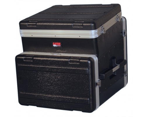 GATOR GRC-10X6 - рэковый кейс,пластик,черный,10U верх, 6U низ, компактный, легкий доступ к кабелям