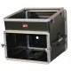 GATOR GRC-10X6 - рэковый кейс,пластик,черный,10U верх, 6U низ, компактный, легкий доступ к кабелям