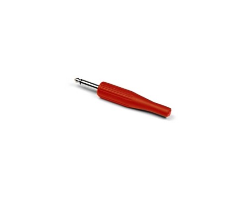 INVOTONE J180 R - джек моно, кабельный, 6.3 мм, цвет красный, корпус пластик