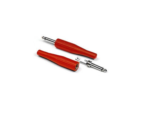 INVOTONE J180 R - джек моно, кабельный, 6.3 мм, цвет красный, корпус пластик