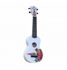 WIKI UK/KREMLIN - гитара укулеле, сопрано, липа, рисунок 'КРЕМЛЬ', чехол в комплекте