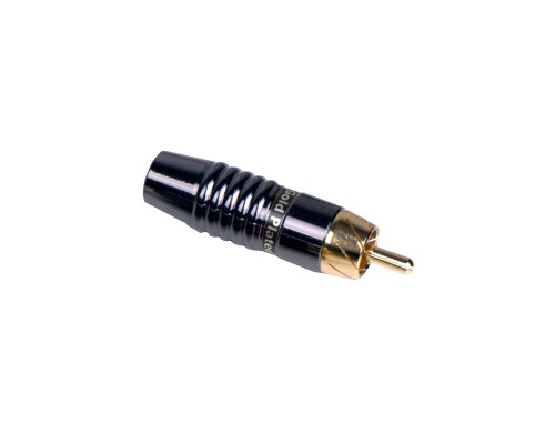 INVOTONE RCA500M BK - тюльпан кабельный, RCA, 'золото', корпус металл, цвет черный