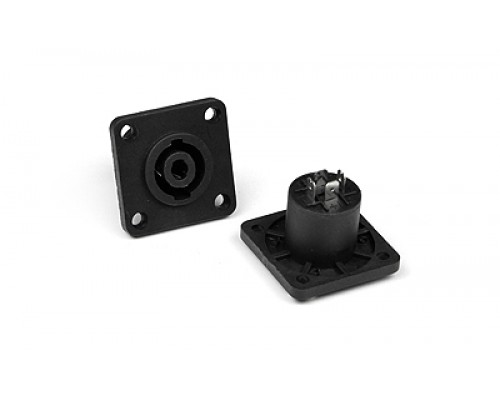 INVOTONE SPK4MQ - разъем Speaker Connector блочный, 4pin, мама, квадратный фланец, корпус пластик