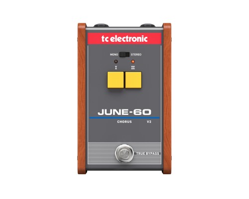 TC ELECTRONIC JUNE-60 V2 - полностью аналоговый стерео хорус для гитар, баса, клавиш